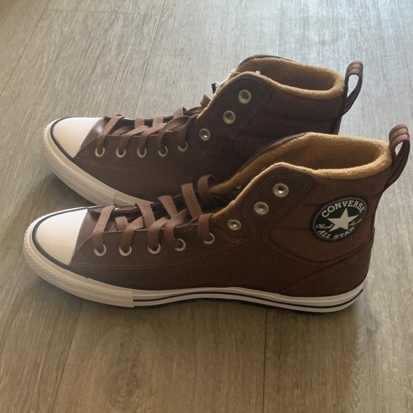 Converse Men's Chocolate High-Top Sneakers - Picture 2 of 4